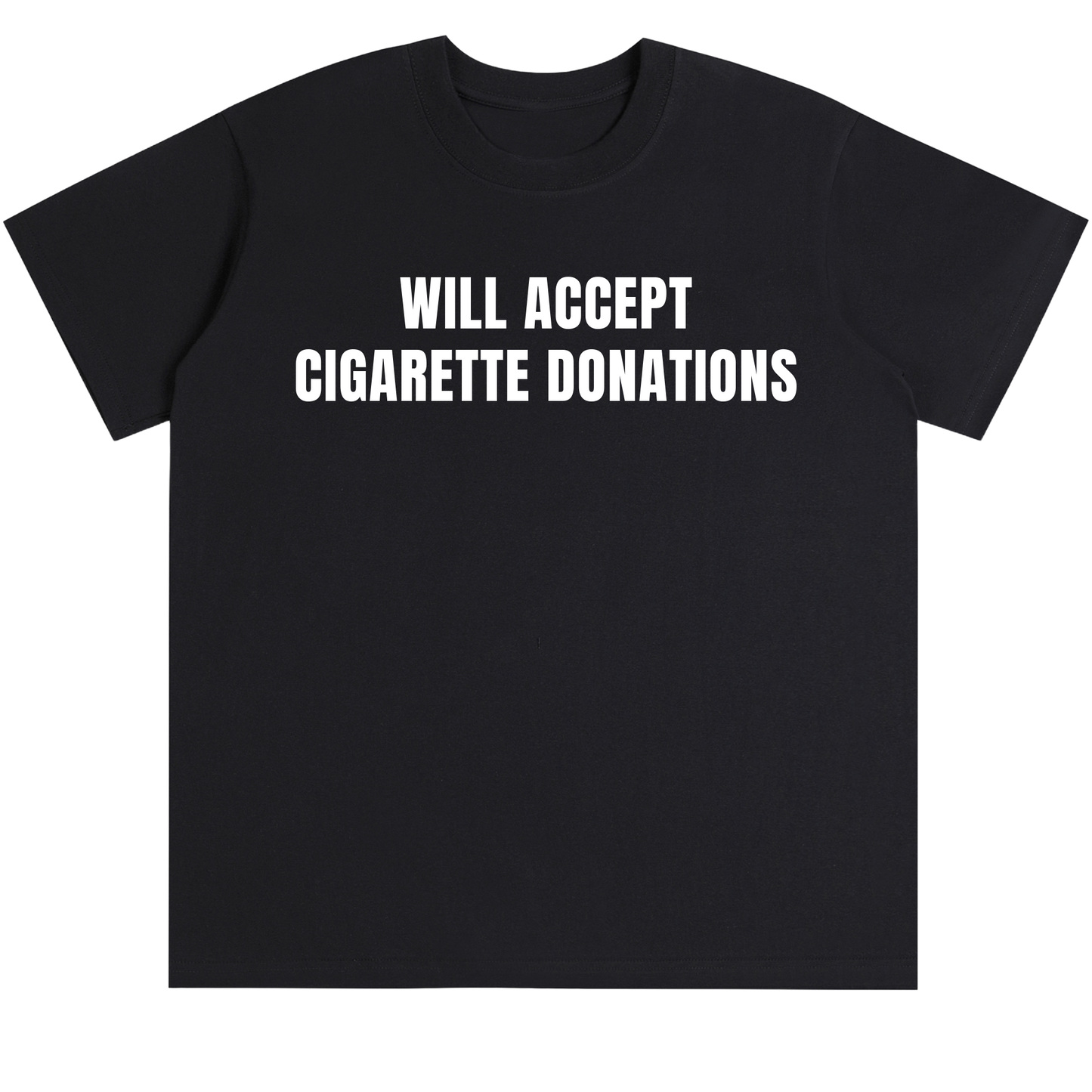 "CIGARETTE DONATIONS" TEE